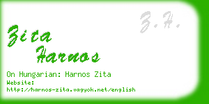 zita harnos business card